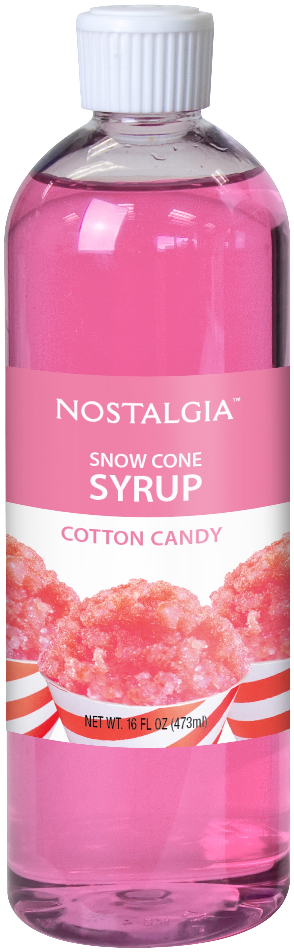 Nostalgia Cotton Candy Snow Cone Syrup, 16 oz
