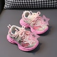 thumbnail image 4 of Sopiago Toddler Running Shoes Lightweight Breathable Sports Shoes Lace Up Cartoon Walking Shoes Fashion Sneakers Girls Pink (Toddler/Little kid),11, 4 of 5