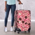thumbnail image 4 of HELLHERO Love Music Pattern Design Suitcase Cover Durable Easy Washing Polyester Luggage Cover for Vacation Outdoor, 4 of 7