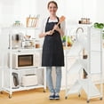 thumbnail image 6 of Furnibear 4-Tier Folding Storage Shelves with Wheels, Foldable Metal Rack, Collapsible Shelves for Garage, Kitchen, Basement, White, 6 of 8