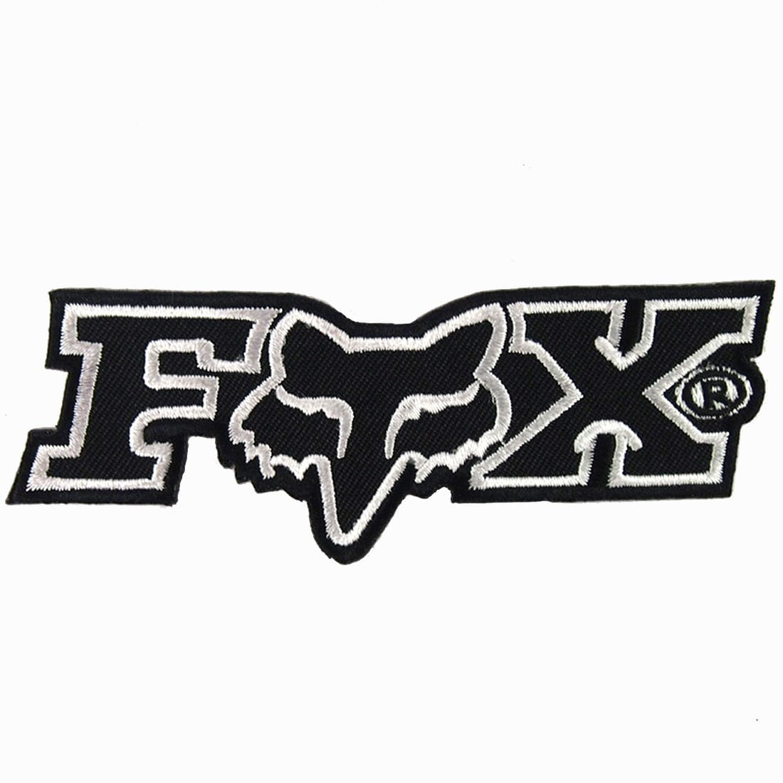 FOX Blue or black color Embroidered logo iron on swe on Patch 