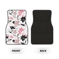 thumbnail image 2 of Honeii Lilies Flowers Print Car Foot Mat Four-Piece Set - Front & Rear Universal Car Floor Mats for SUVs, Trucks, Sedans, 2 of 7