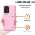 thumbnail image 6 of Xhy for Samsung Galaxy A53 5G Case With Black Silk Black Screen Protector Military Grade Full Body Double Layer Protection Shockproof Drop TPU Durable Removable Galaxy A53 5G Phone Case - Pink, 6 of 10