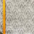 thumbnail image 4 of Fabric Mart Direct Cream Jacquard Velvet Fabric By The Yard, 54 inches or 137 cm width, 1 Yard Cream Jacquard Fabric, Gray & Paisley Damask Geometric, Upholstery Drapery Curtain Wholesale Fabric, 4 of 8