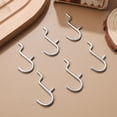 thumbnail image 4 of OFFIGAM 10 Pcs Languettes en Acier Inoxydable pour Panneau Perforé Argentées pour un Rangement Efficace, 4 of 8