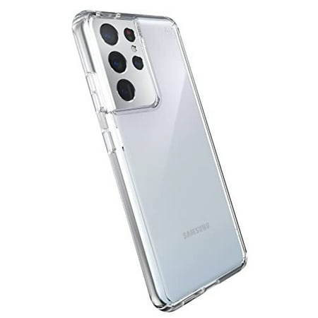 Speck - Presidio Perfect Clear Case For Samsung Galaxy S21 Ultra 5G - CLEAR/CLEAR