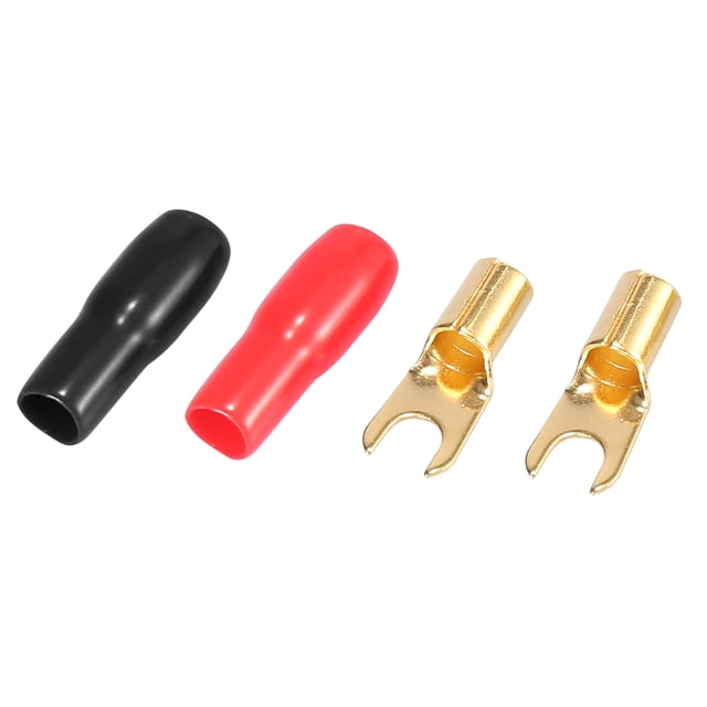 1 Par Coche 8 Calibre Tira Espada Terminal Adaptador para Altavoz Cable