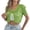 Green, variant on Lixiuxyad Women's Crochet Cropped Cardigan Short Sleeve Tie-Front Open Knit Cardigan Summer Beach,Green