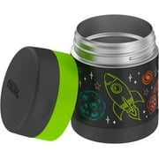 Thermos Vacuum Insulated Funtainer Food Jar with Spoon, Space, 10 ounce