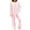 J01#Pink, variant on zfwon Knitted Loungewear Sets for Women Casual Soft Stretch Pyjamas Set Round Neck Long Sleeve Jumpers and Wide Leg Trousers 2 Pieces Tracksuit Full Set Loungewear Sleepwear Homewear