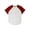 White/Red, variant on Ma Croix Men's Hip Hop Baseball Tee Button Down Street Inspired Sport Fit Two Tone Raglan Jersey