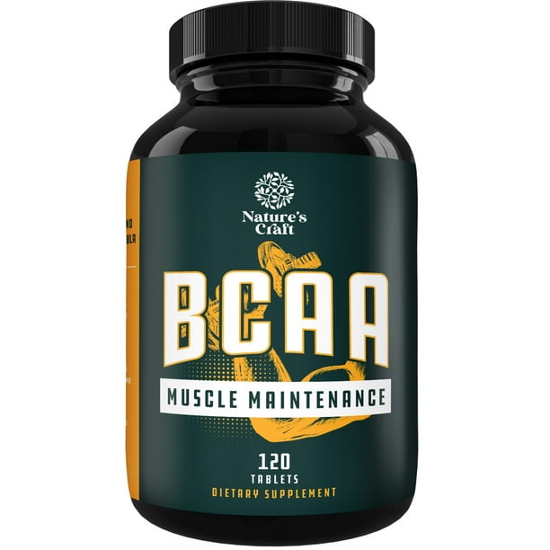 Natures CraftBranch Chain Amino Acids Supplement Vegan BCAA Tablets