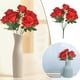 thumbnail image 2 of Flores artificiales para el cementerio Memorial Ramo de flores para el hogar floral Artificial Silk Rose Flowers Bouquet, 2 of 8