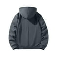 thumbnail image 4 of RYRJJ Mens Fleece Lined Full Zip Up Hoodie Thicken Hooded Jacket Winter Warm Athletic Sweatshirt Coat with Pockets(Dark Gray,5XL), 4 of 9