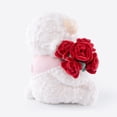 thumbnail image 6 of 11.8" Lamb Plush Stuffed Animal with Removable Red Rose Bouquet, Ultra-Soft & Interactive Cuddly Sheep Plushie Toy, Perfect Gift for Kids, Girls, Adults for Birthday, Valentine's Day and Home Decor, 6 of 6
