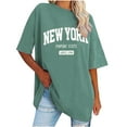 thumbnail image 1 of Camiseta Corta con Cuello Redondo Y Gota Del Hombro para las Mujeres, 1 of 5