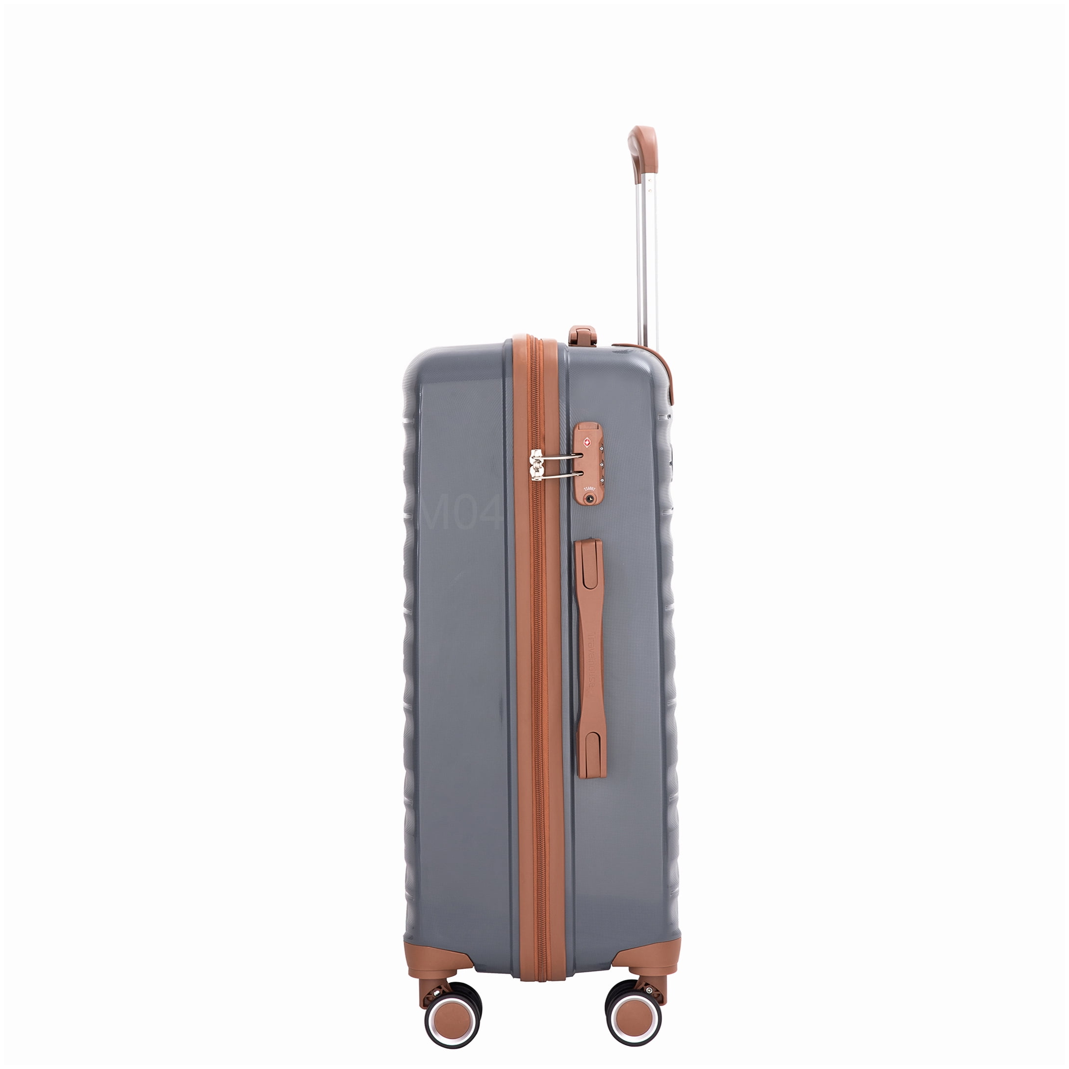 MANGIJOY TSA Lock Hardshell Luggage Set 5-Piece: Expandable Carry-On, Checked Bags, Travel &; Toiletry Bag, Spinner Wheels