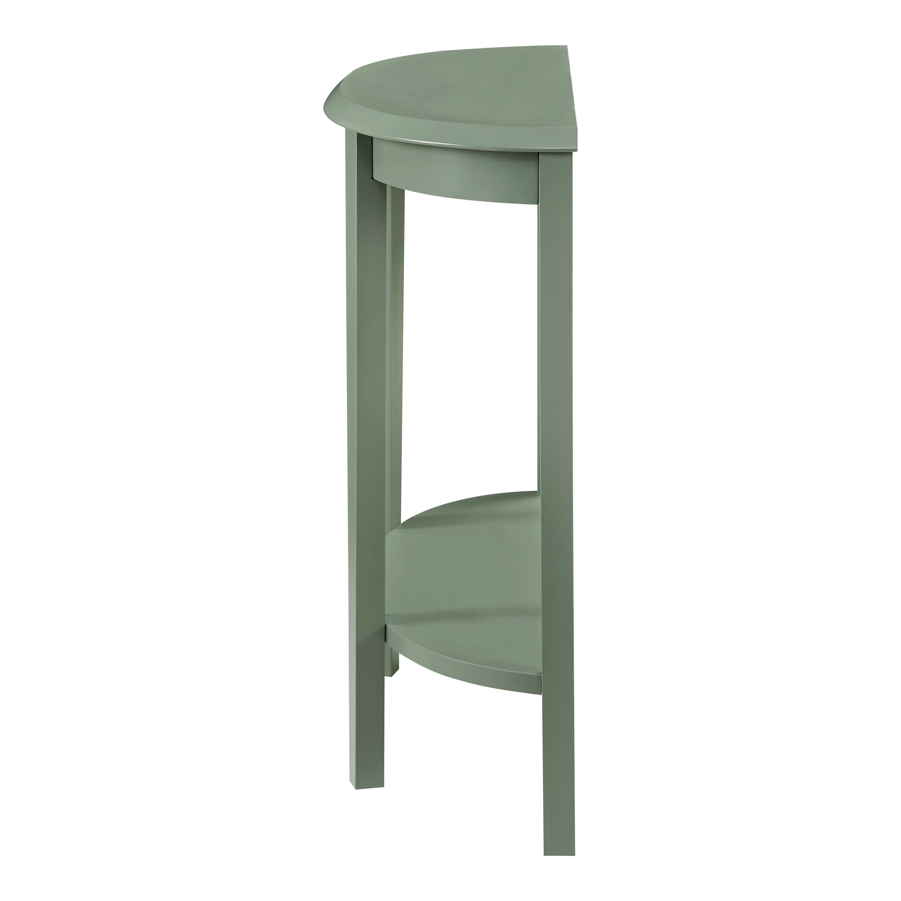 Furniture of America Lune 1-Shelf Wood Sage Green Hallway Console Table