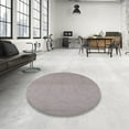 thumbnail image 3 of Ahgly Company Indoor Square Mid-Century Modern Rosy Brown Pink Oriental Area Rugs, 3' Square, 3 of 6