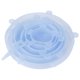 thumbnail image 1 of Tapa de recipiente de silicona transparente para conservación de alimentos, tapa de olla de comida de silicona reutilizable, 6 uds., 1 of 8