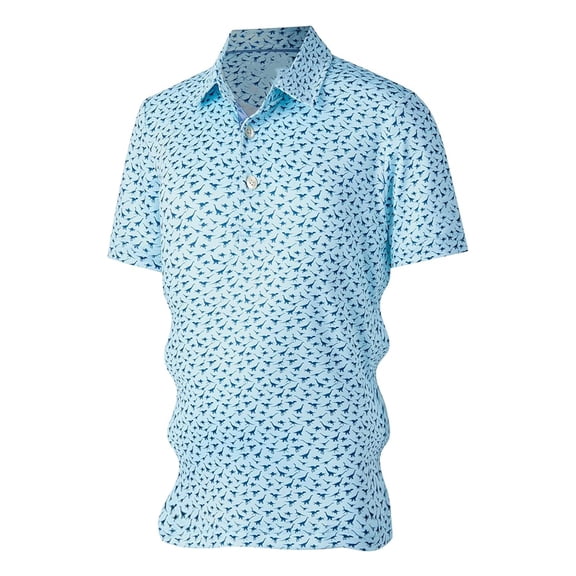 Polo Shirts for Boys Short Sleeve Lapel Collar All-Over Print Graphic Tees Soft Fabric Casual Comfort Kids Polos Size 7-8Y
