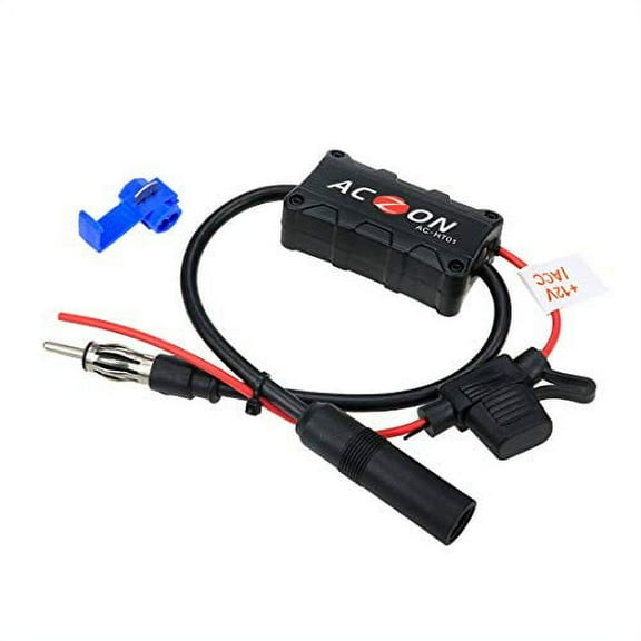 AUTUT Car Radio Antenna Booster Signal Amplifier for AM FM Radio Stations