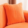 thumbnail image 1 of Xiao Hua Cojín decorativo para cama - Cojines decorativos, fundas de almohada naranjas de 45*45 cm, 1 unidad, funda de felpa con relleno de algodón PP, ideal para la decoración de almohadas., 1 of 5