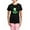 With Pink Camo Pant, variant on CafePress - St. Patrick's Day Green Pand Women's Dark Pajamas - Women's Short Sleeve Print T-Shirt and Pants Dark Cotton Pajama Set