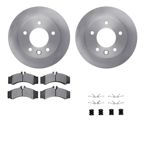 Dynamic Friction Company Front Brake Rotors with 5000 Advanced Brake Pads includes Hardware 6512-40260