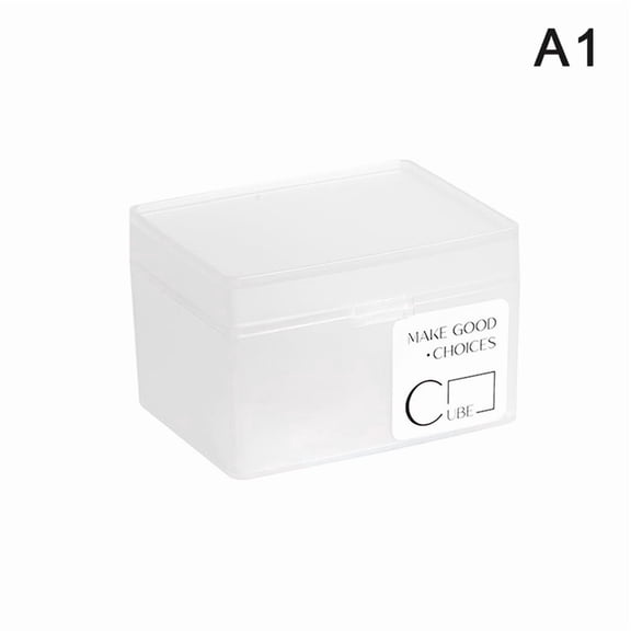 Transparent Plastic Storage Box Photocards Small Card Stickers Organizer Box Desk Organizer Subpackage Holder Stationery