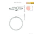 thumbnail image 4 of ANGARA Natural Diamond Heart Promise Ring for Women in Sterling Silver (Ring Size: 3) | April Birthstone, Birthday, Anniversary, Jewelry Gift for Women | Diamond Promise Ring, 4 of 9