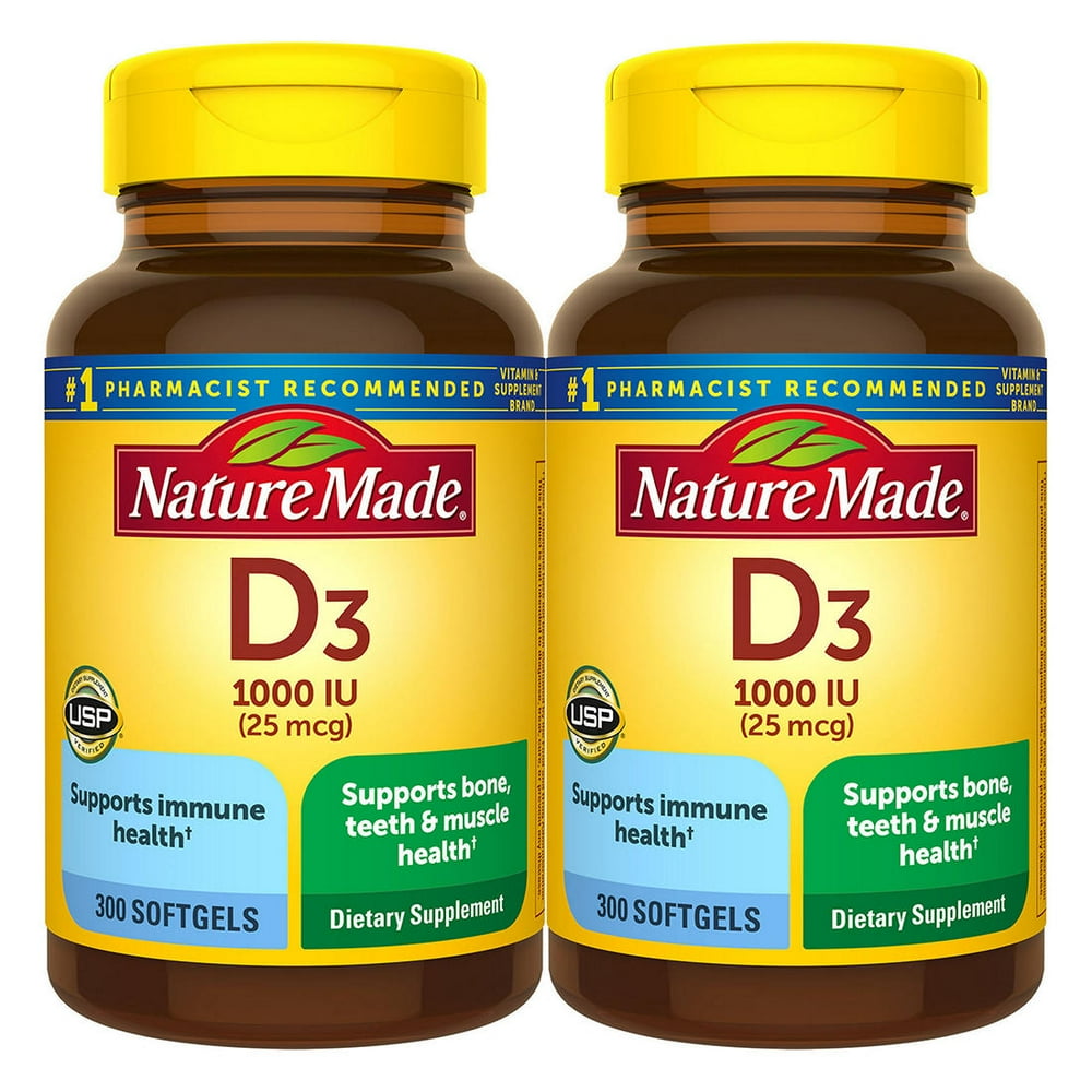 Product of Nature Made Vitamin D3 Tablets, 1000 IU, 300 ct. Walmart