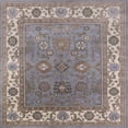 thumbnail image 1 of Ahgly Company Machine Washable Indoor Square Industrial Modern Puce Purple Area Rugs, 8' Square, 1 of 7
