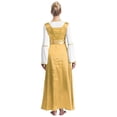 thumbnail image 2 of HULIJA Robe Maxi Ample Longueur Cheville Superposition Tunique de Danse pour Femmes Robe de Culte Luthérienne Jaune 4TG, 2 of 7
