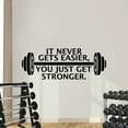 thumbnail image 3 of It Never Gets Easier, You Just Get Stronger - Life Motivational Quote Insprational Quote Vinyl Wall Decal Art Sticker Decoration For Living Room Kids Room Decal Décor Boys Girls Room Size (6x10 inch), 3 of 3