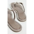 thumbnail image 3 of Tory Burch Women's Miller Knotted Pave Sandals, Dark Clay, Brown, Grey, Metallic Sandals Thong Shoes, 3 of 3