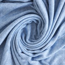 Zelouf Meredith 1X1 Rib Knit  , Sewing, DIY, Crafts Fabric by the Yard, Heather Blue, 50 Yard
