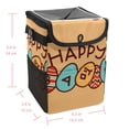 thumbnail image 5 of Easter Foldable Mini Trash Can Car Trash Can with Lid Leak-Proof Hanging Storage Bag for Car, 5 of 6