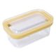 thumbnail image 1 of Plato Cortador Mantequilla Con Caja Recipiente Plástico Tapa (280 G) Amarillo, 1 of 9