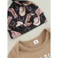 thumbnail image 5 of BemeyourBBs Its Alright To Be Little Bitty Baby Outfit Western Baby Boy Fall Spring Summer Clothes Short Sleeve Cowboy Hat Romper Boot Print Pants Hat 3 Piece Newborn Clothing Set, 5 of 9