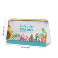 thumbnail image 3 of NWOKYZGH Small Desk Calendar 2026-2027 Standing Flip, Mini Desk Calendar 2026-2027, Thick Paper Twin-Wire Binding, Desktop Calendar for office or Home, 3 of 6