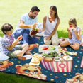 thumbnail image 2 of Cute Bear in Popcorn Picnic Blankets Extra Large 78"x78" Beach Blanket Waterproof Sandproof Outdoor Mat for Camping Travel Park, 2 of 6