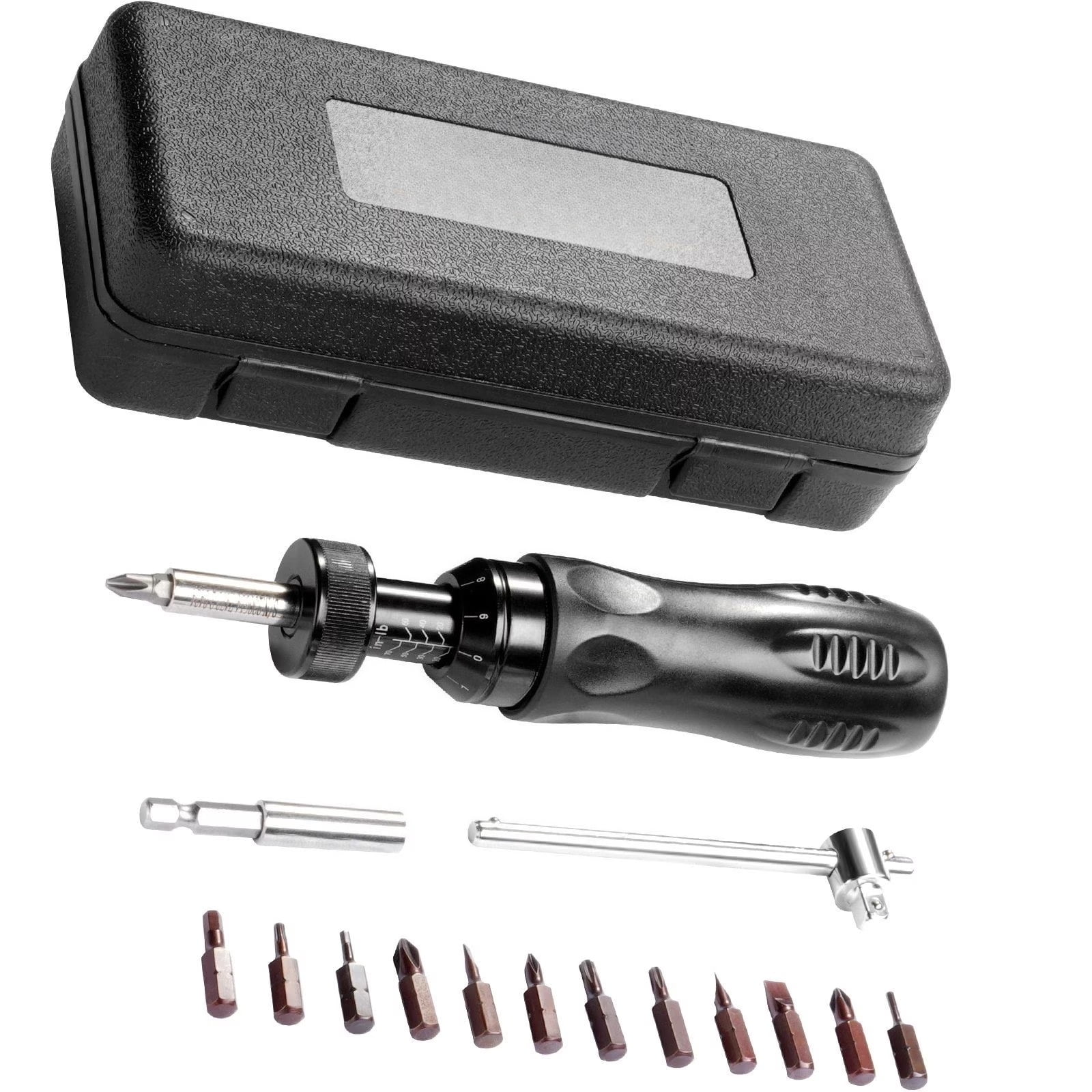 CAFORKP Torque Screwdriver Set 10-70 in/lbs, 1/4" Drive with Bits & Storage Case