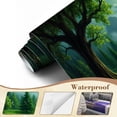 thumbnail image 4 of Wallpaper Castle Forest Waterfall Bridge Peel and Stick Wall Murals 100"H x 144"W Removable PVC Wall Paper Self-Adhesive Wall Paintings Art Decor for Bedroom Living Room, 4 of 7