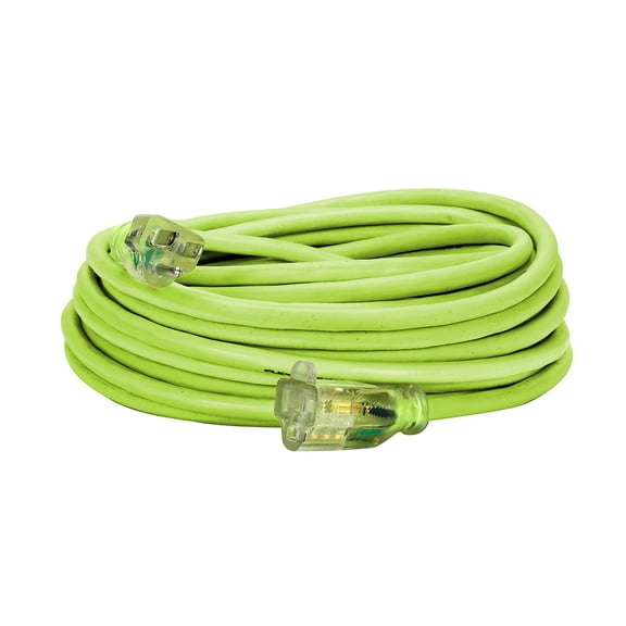 Flexzilla® Pro Extension Cord, 14/3 AWG SJTW, 50', Indoor/Outdoor, Lighted Plug