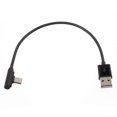 thumbnail image 1 of f5K 0.2m 90-degree Angled USB Type C USB Charging Data Cable for S7C Samsung Huawei Xiaomi etc, 1 of 4