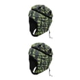 thumbnail image 1 of Greeniant EVA portero Rugby fútbol fútbol casco Rugby sombrero cabeza Protector guardia verde Verde 2Conjunto, 1 of 1