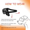 thumbnail image 1 of Gafas para perros Easy Wear Gafas de sol para perros pequeños Ajustables Anti-UV Impermeables a prueba de viento Gafas para cachorros para perros de raza pequeña a mediana (Negro) brillar Electrónica, 1 of 6