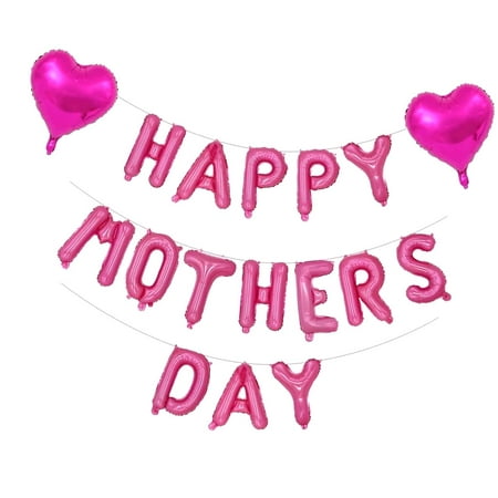 SKYSONIC HAPPY MOTHER'S DAY Foil Balloon Collection 16 Inches Letter Balloon for Mother's Day Celebrations (butterfly design)