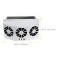 Fan Car Solar Ventilation Window Fans Poweredexhaust Auto Cooler Air